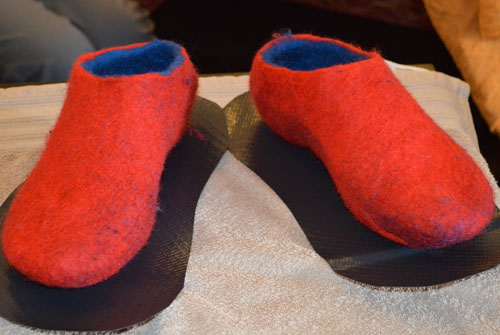 felting slippers